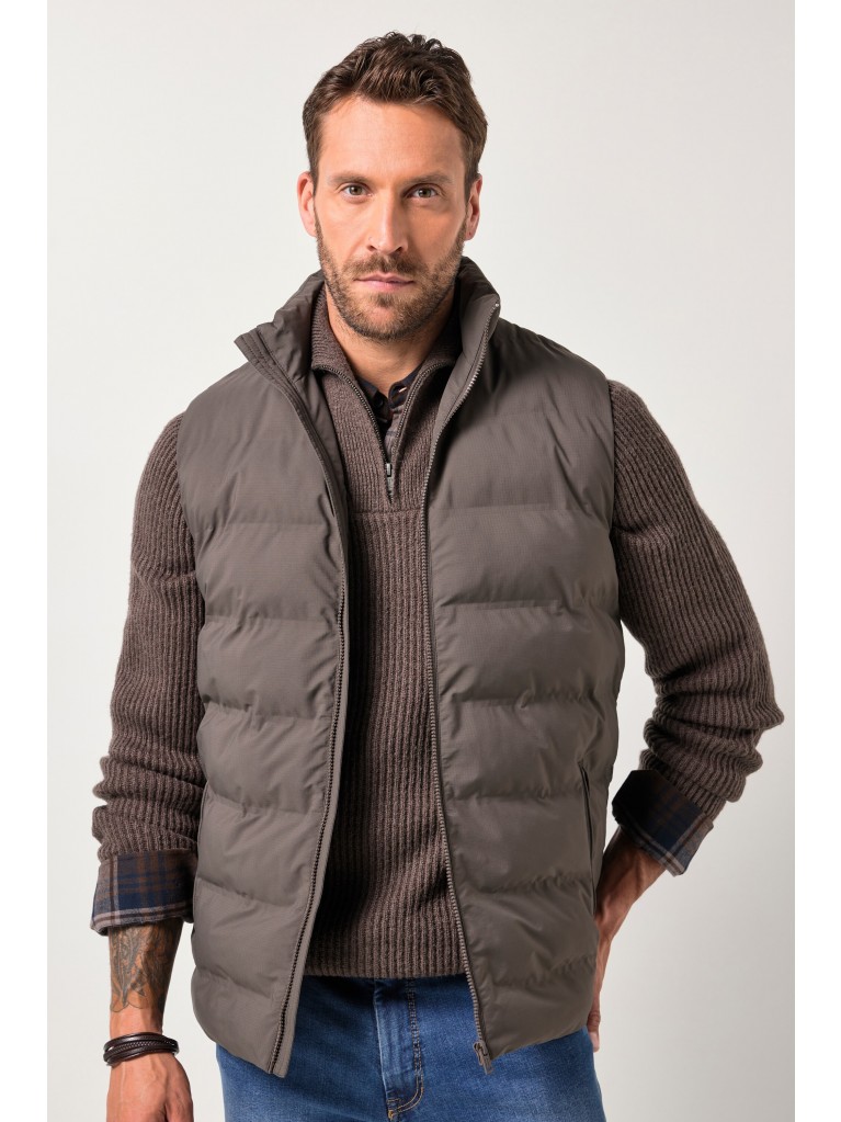 Γιλέκο καπιτονέ με γιακά και τσέπες με φερμουάρ, JP1880