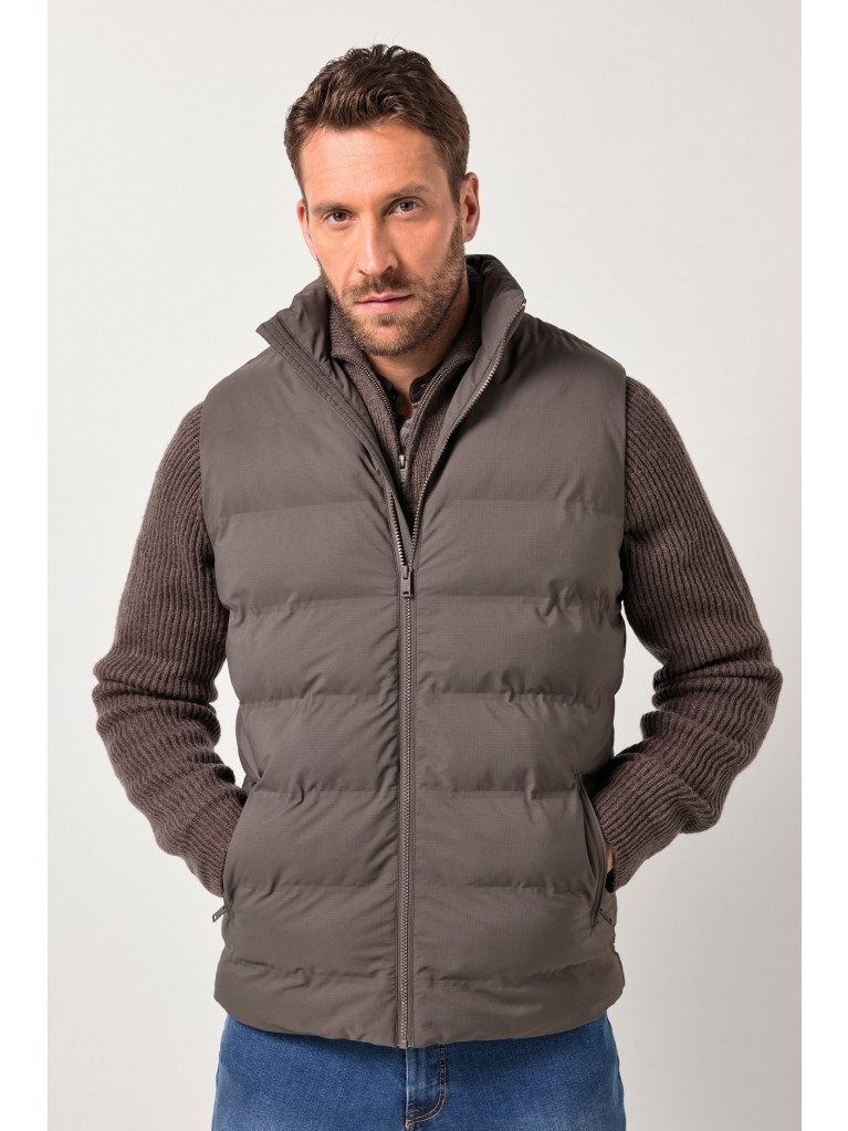 Γιλέκο καπιτονέ με γιακά και τσέπες με φερμουάρ, JP1880