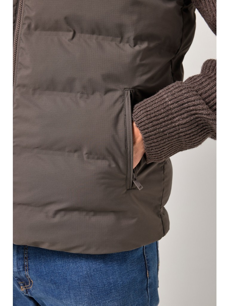 Γιλέκο καπιτονέ με γιακά και τσέπες με φερμουάρ, JP1880