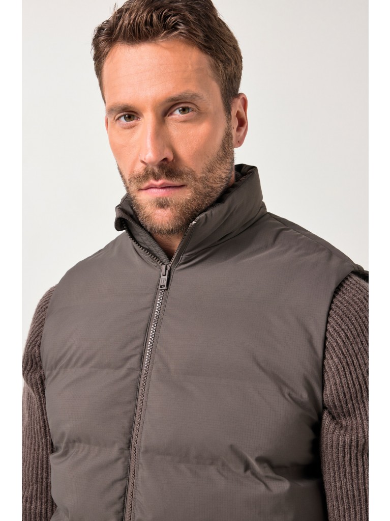 Γιλέκο καπιτονέ με γιακά και τσέπες με φερμουάρ, JP1880