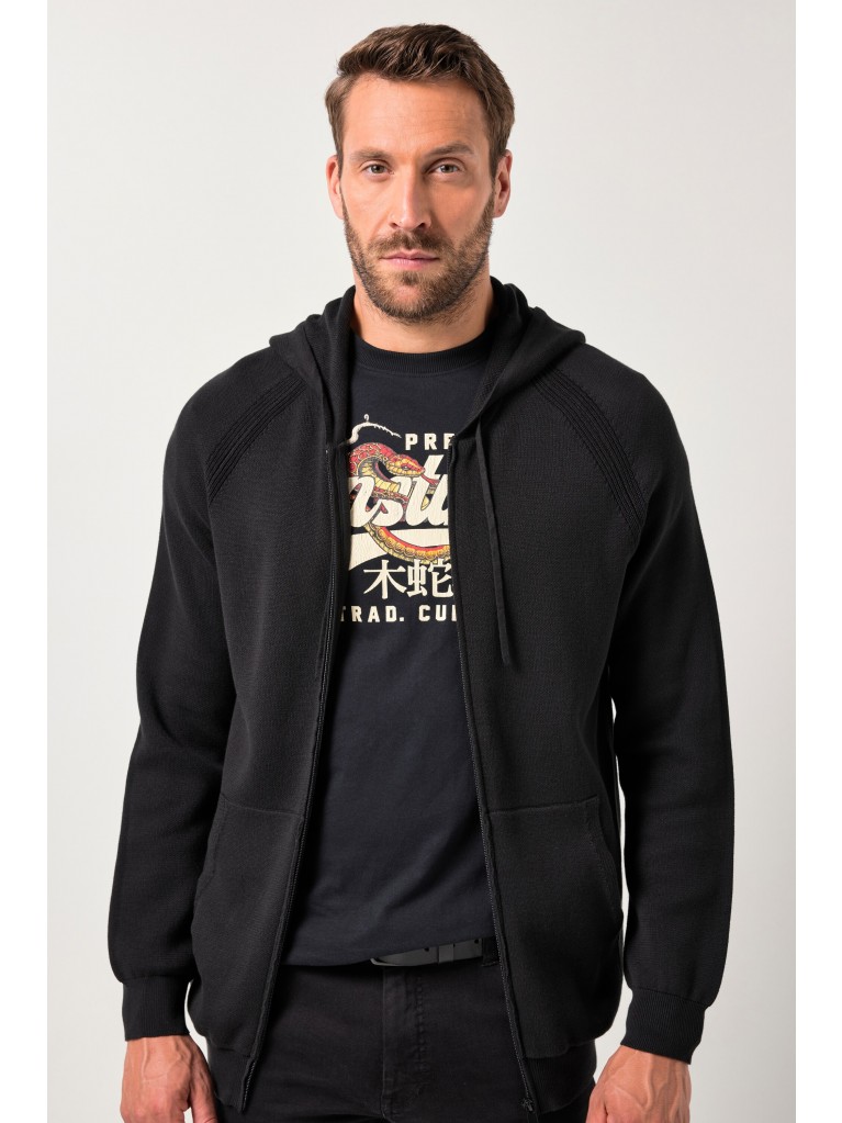 Ζακέτα με κουκούλα και φερμουάρ, JP1880