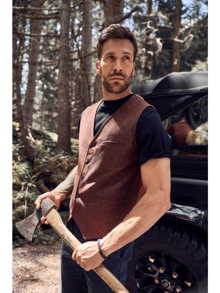 Γιλέκο με λεπτή πλέξη στη πλάτη, JP1880