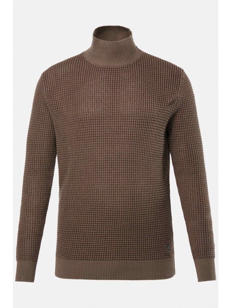 Πουλόβερ ζιβάγκο με ανάγλυφη πλέξη, JP1880