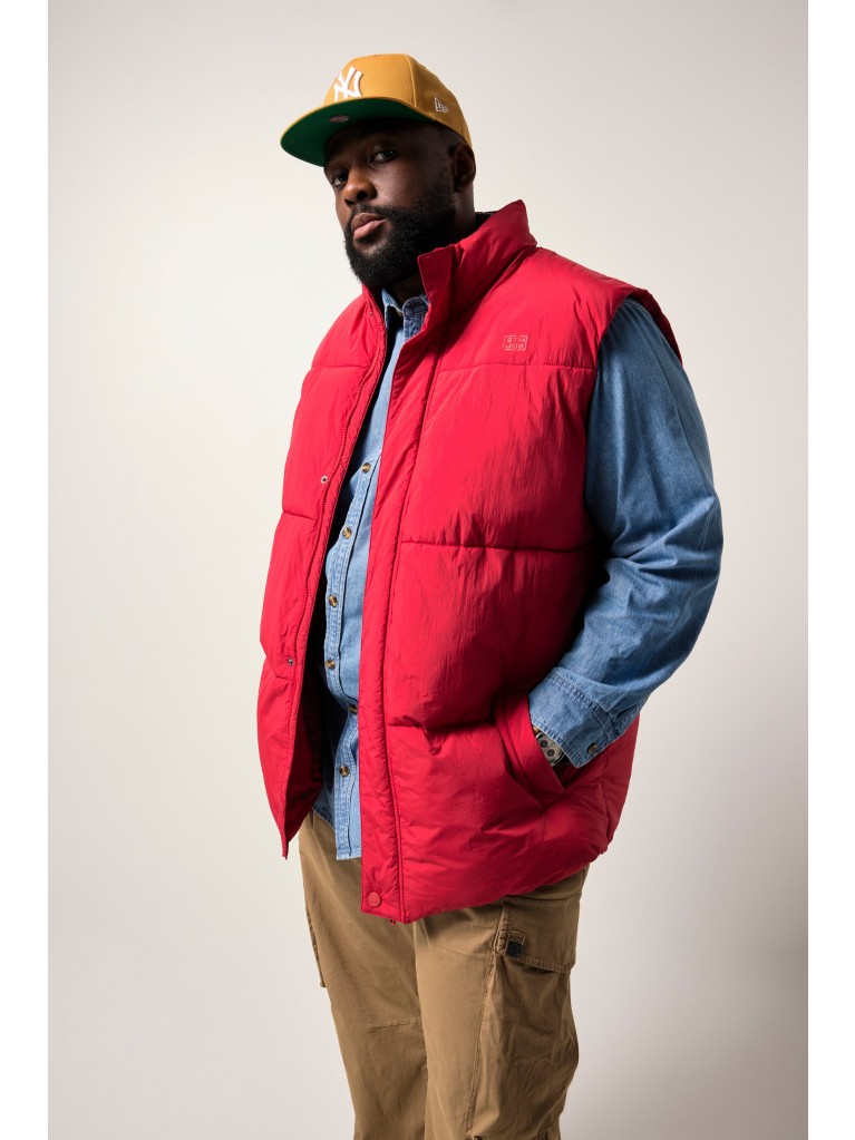 Γιλέκο με τύπωμα στο στήθος και τσέπες, STHUGE