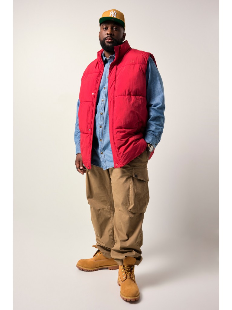 Γιλέκο με τύπωμα στο στήθος και τσέπες, STHUGE