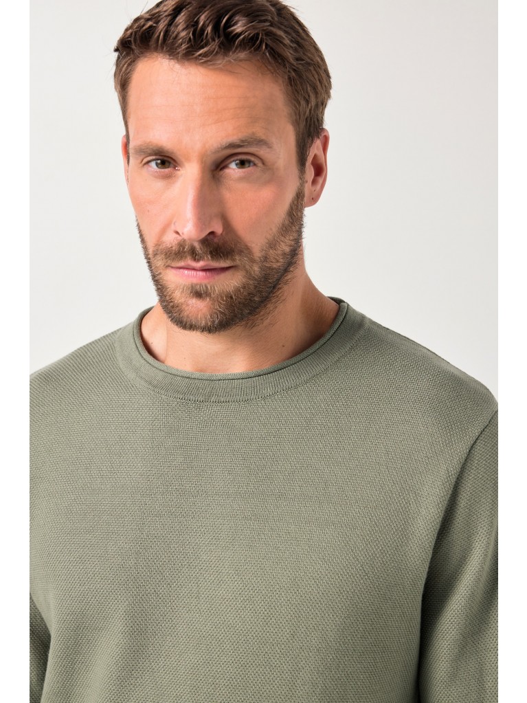 Πουλόβερ με στρογγυλή λαιμόκοψη, JP Aware