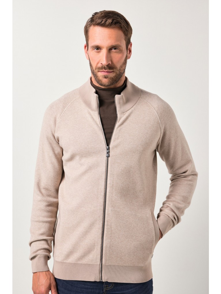 Ζακέτα με ριμπ όρθιο γιακά, JP AWARE