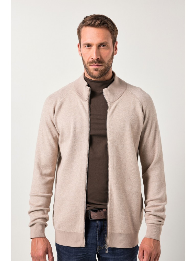 Ζακέτα με ριμπ όρθιο γιακά, JP AWARE