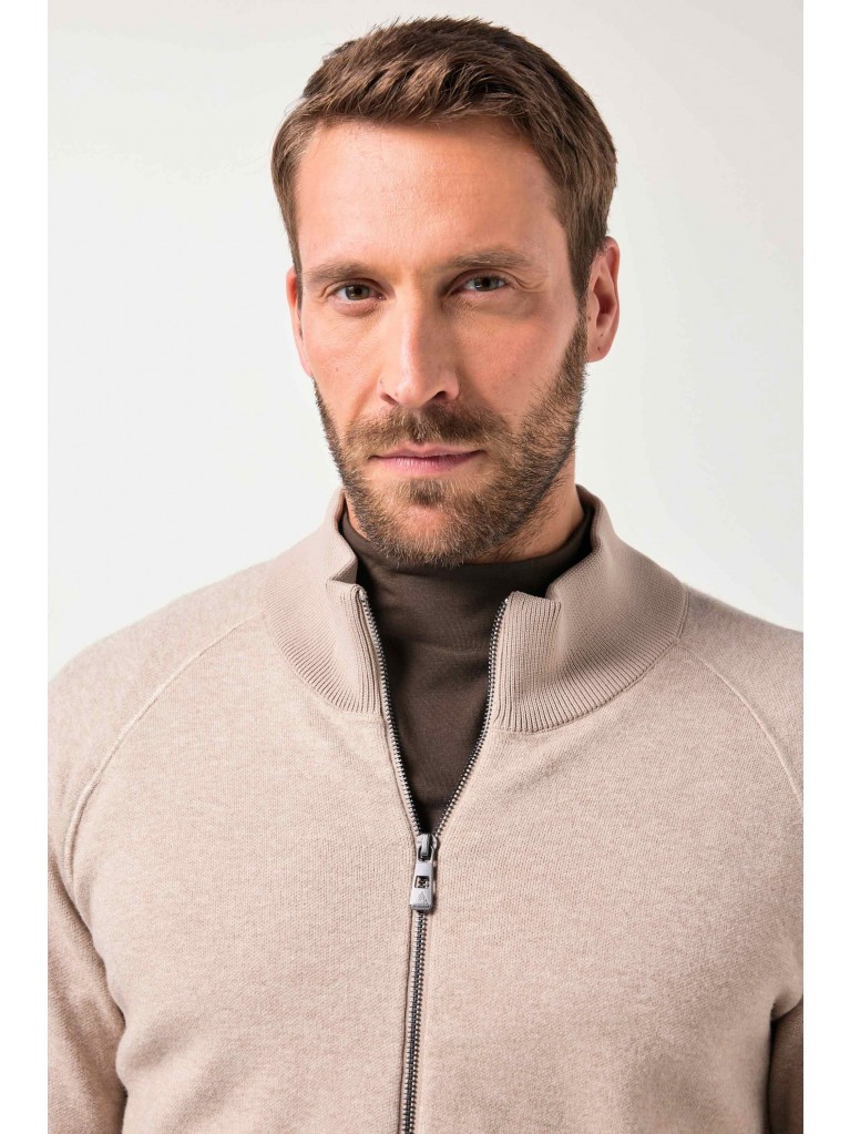 Ζακέτα με ριμπ όρθιο γιακά, JP AWARE