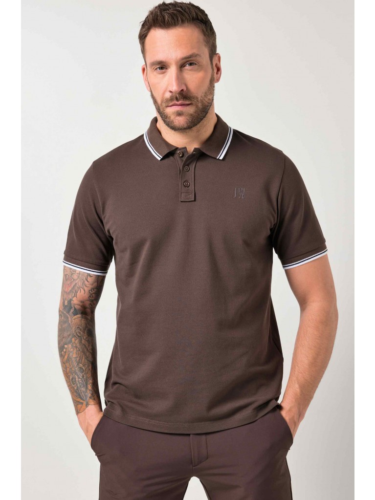 Μπλούζα πόλο με ριγέ λεπτομέρεια στο γιακά, JAY-PI