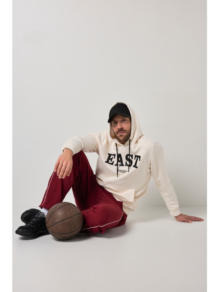 Μπλούζα φούτερ με τύπωμα EAST, JAY-PI