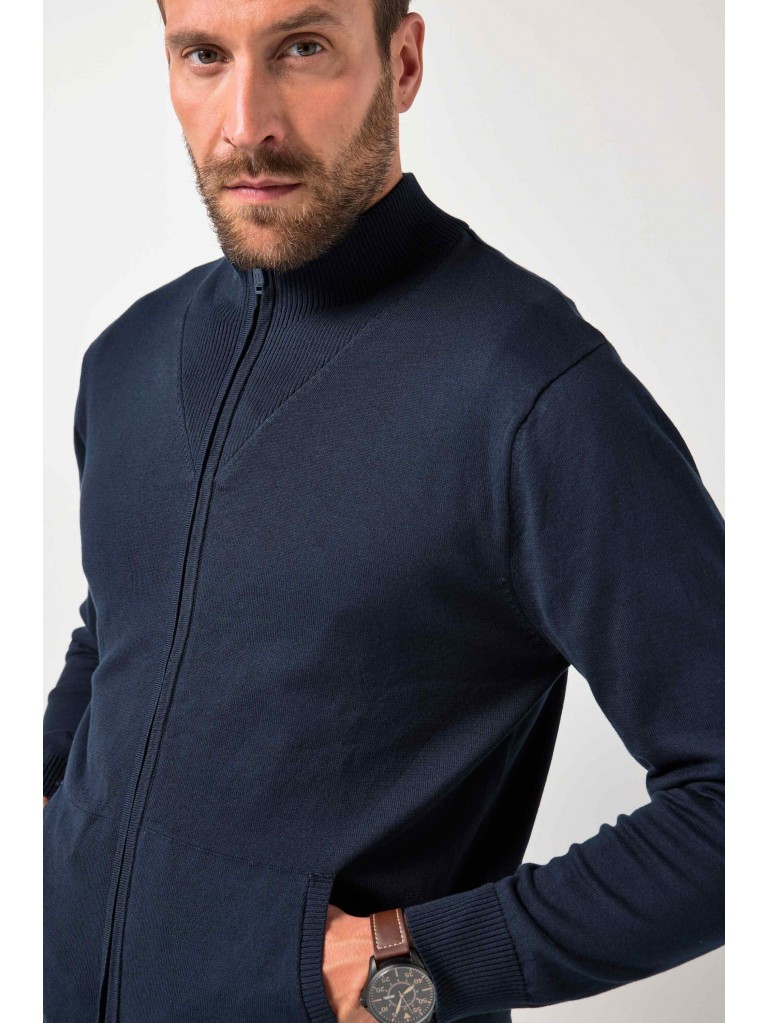 Ζακέτα με άνετη εφαρμογή, τσέπες και φερμουάρ, JP1880