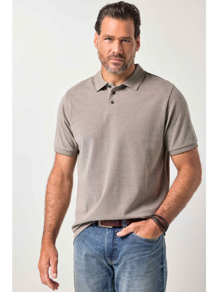 Μπλούζα πόλο με ριμπ γιακά, JP1880