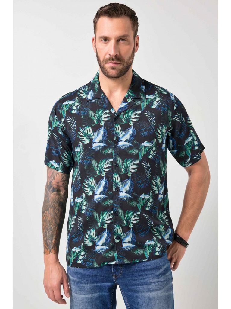 Πουκάμισο φλοράλ με γιακά cuban, JP1880
