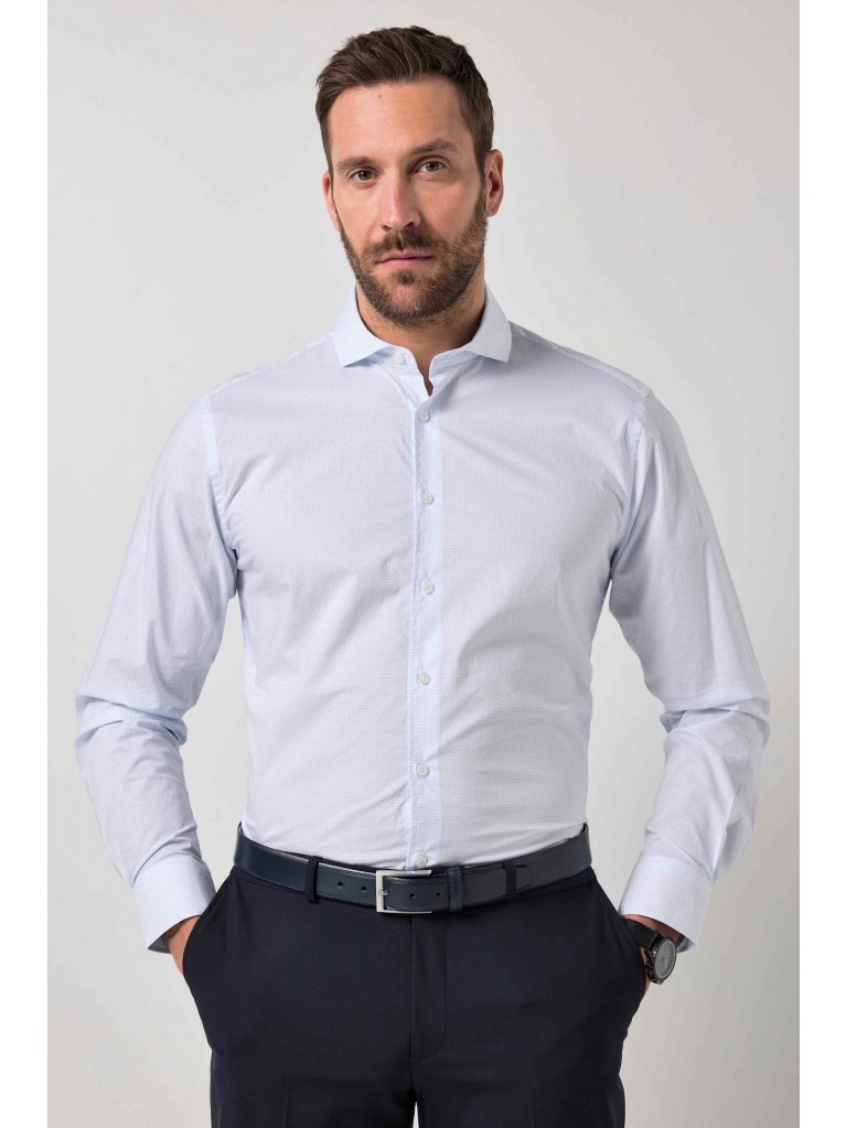 Πουκάμισο με minimal μοτίβο, modern fit, JP1880