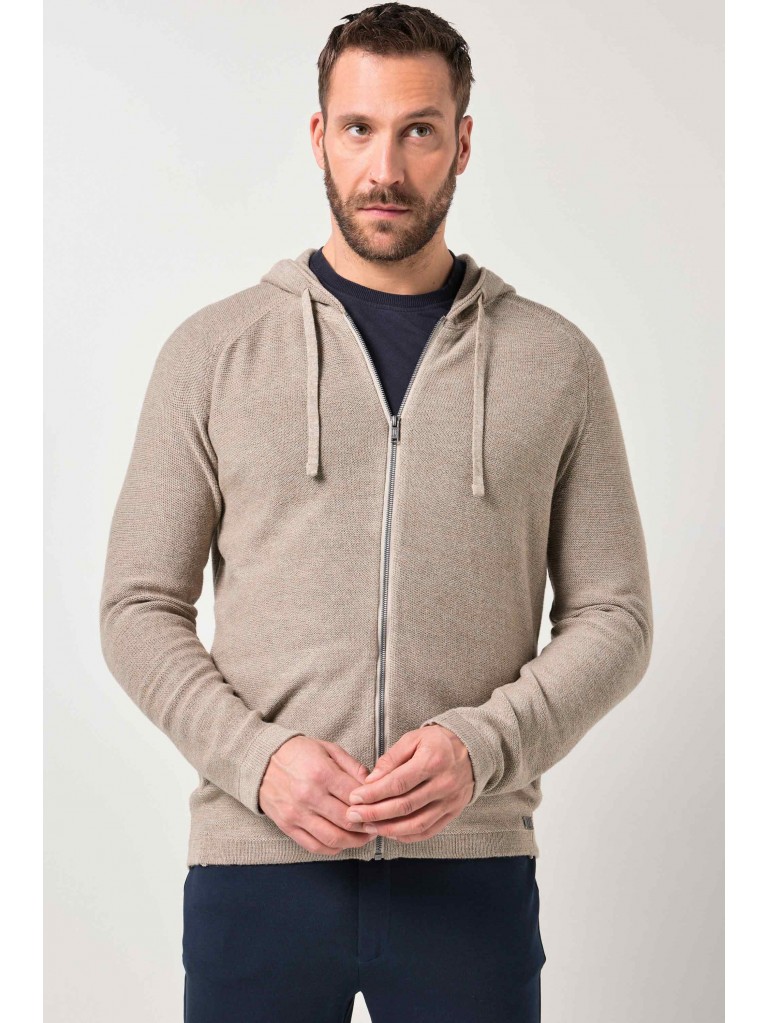 Ζακέτα με κουκούλα και τσέπες, JP1880