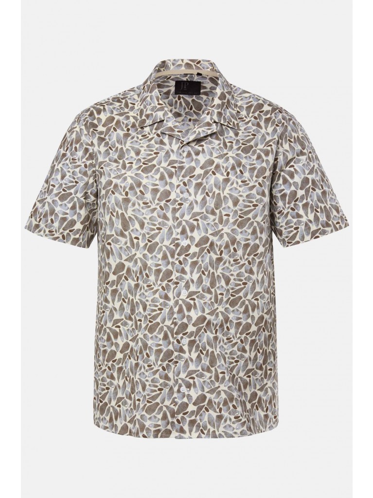 Πουκάμισο λινό, cuba fit, floral, JP1880