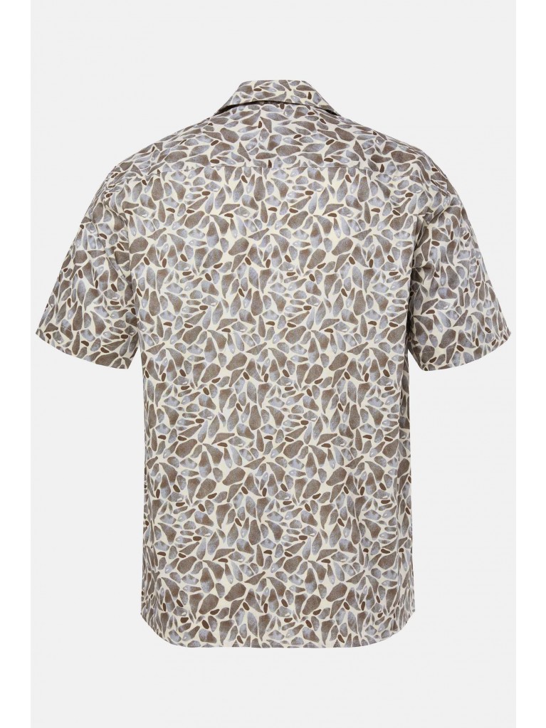 Πουκάμισο λινό, cuba fit, floral, JP1880