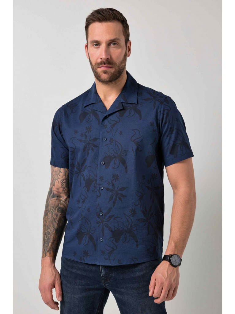 Πουκάμισο, από λινό ύφασμα με μοτίβο, JP1880