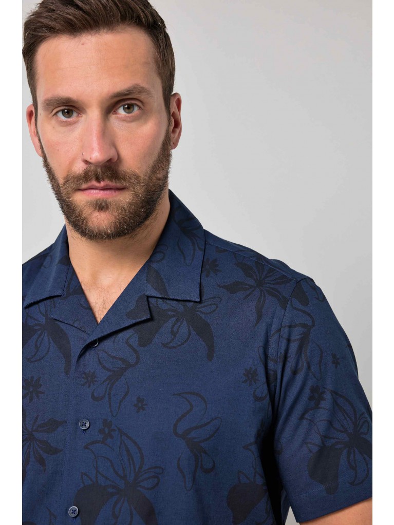 Πουκάμισο, από λινό ύφασμα με μοτίβο, JP1880