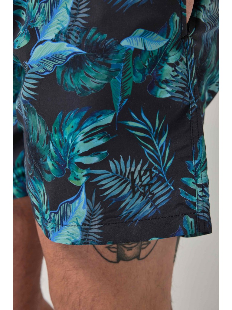 Μαγιό σορτς belly fit με φλοράλ print, JAY-PI