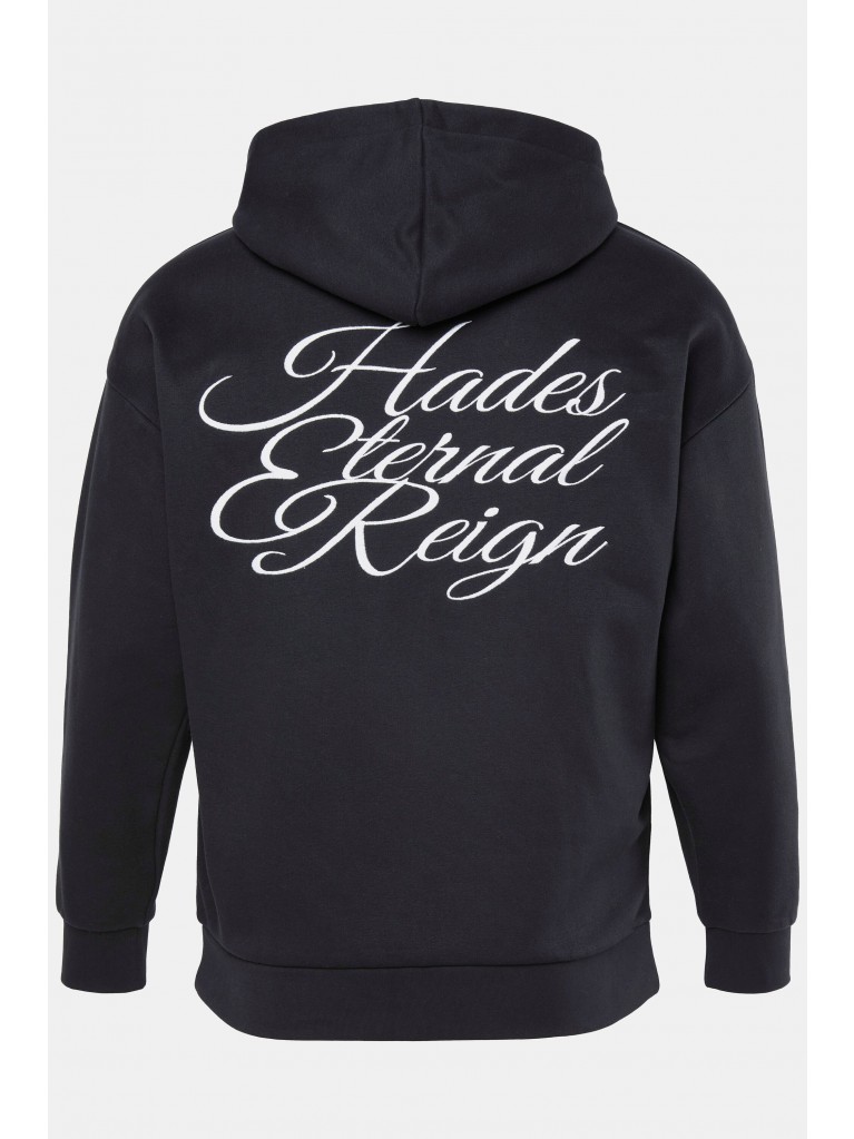 Μπλούζα φούτερ με κέντημα και κουκούλα, STHUGE