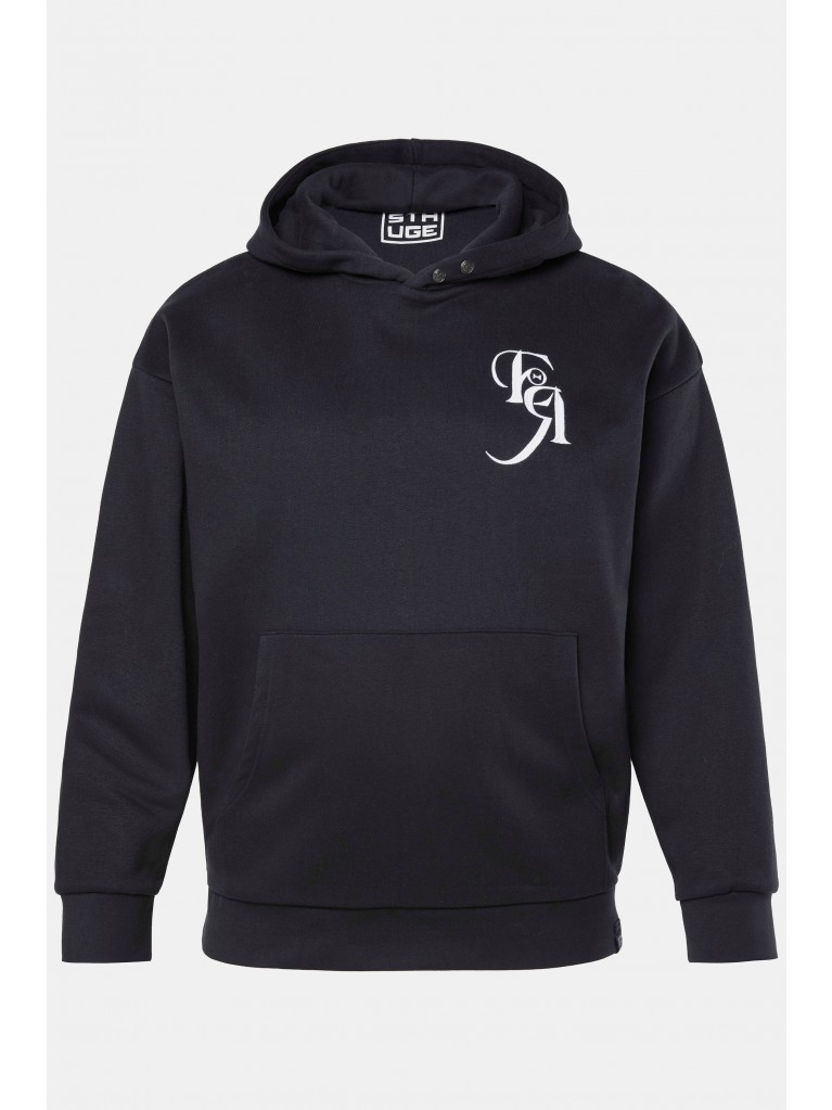 Μπλούζα φούτερ με κέντημα και κουκούλα, STHUGE