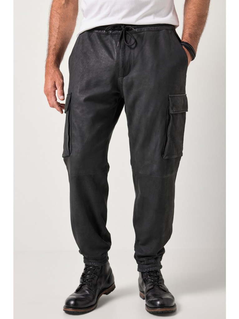 Παντελόνι δερμάτινο με χαλαρή εφαρμογή, JP1880