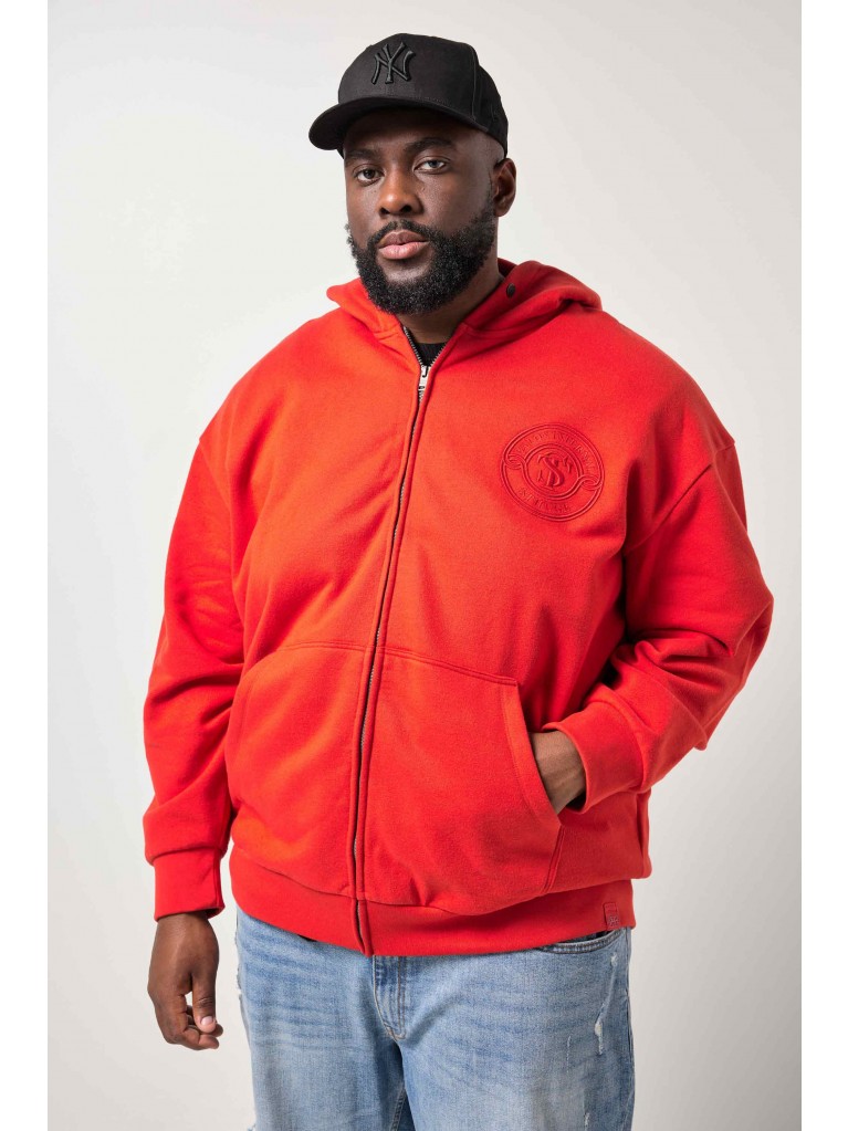 Ζακέτα oversized με κέντημα στο στήθος, STHUGE