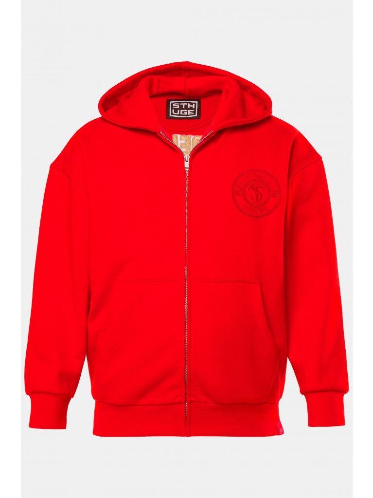 Ζακέτα oversized με κέντημα στο στήθος, STHUGE