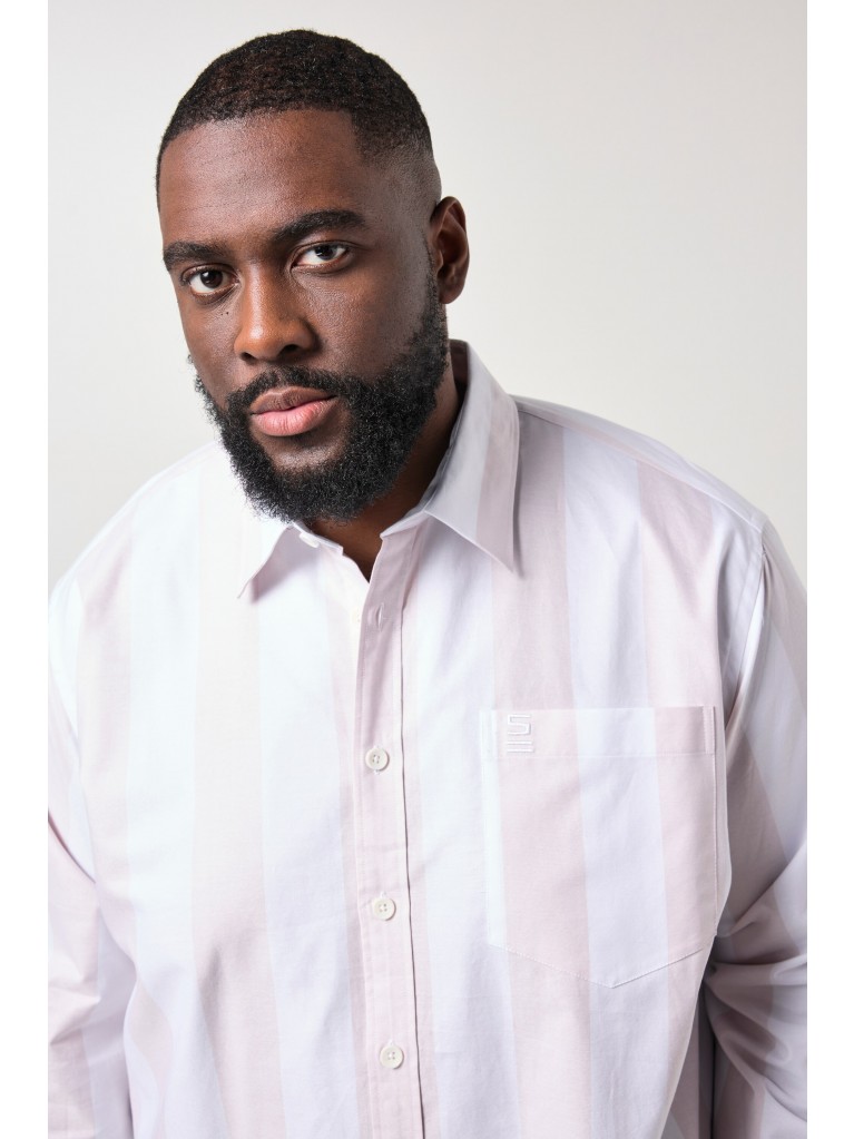 Πουκάμισο ριγέ με γιακά Kent, STHUGE