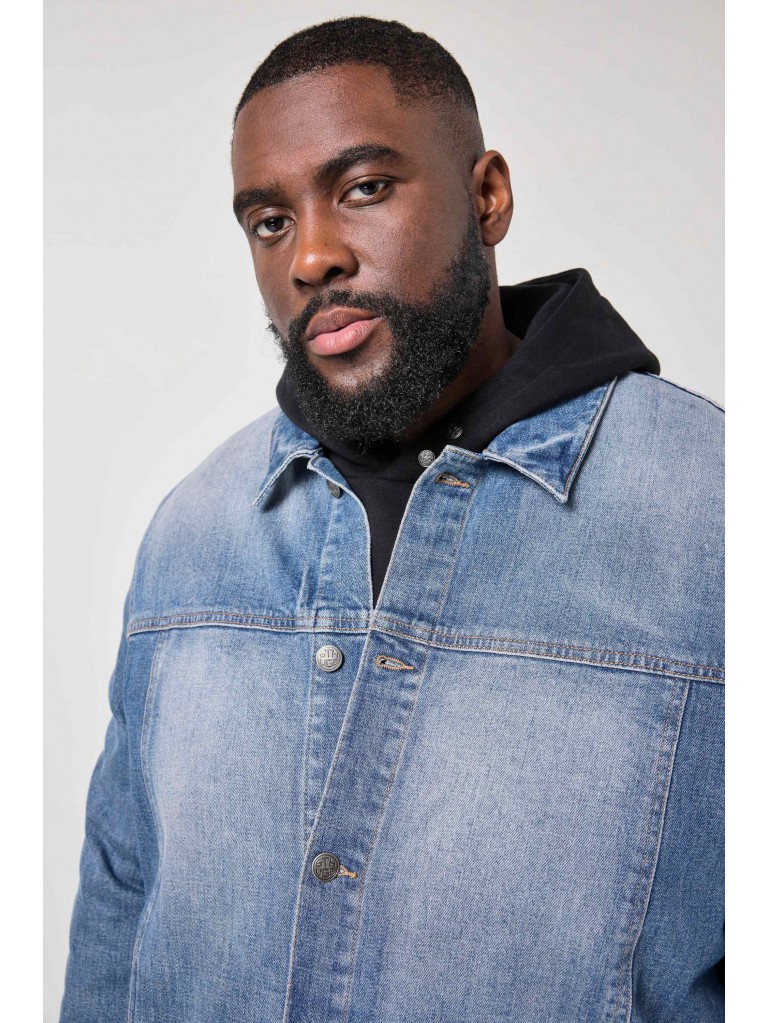 Μπουφάν τζιν σε vintage look με τσέπες, STHUGE