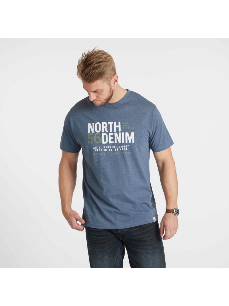 Μπλούζα κ/μ t-shirt με τύπωμα North 56denim