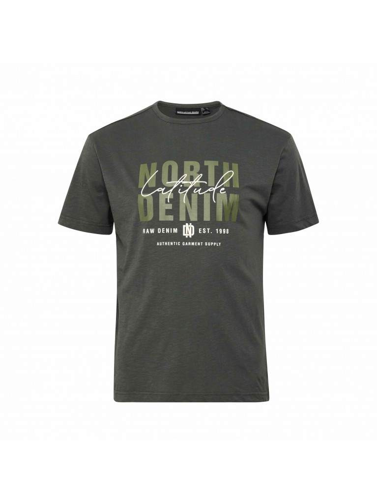 T-shirt με μεγάλο τύπωμα στο μπροστινό μέρος, North Latitude Denim