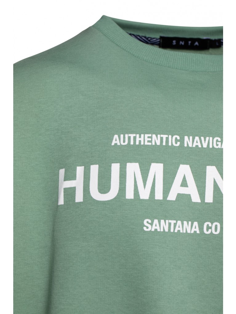 Μπλούζα BIGMAN Φούτερ με Τύπωμα HUMANITY