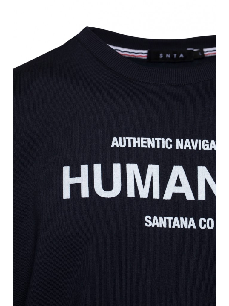 Μπλούζα BIGMAN Φούτερ με Τύπωμα HUMANITY