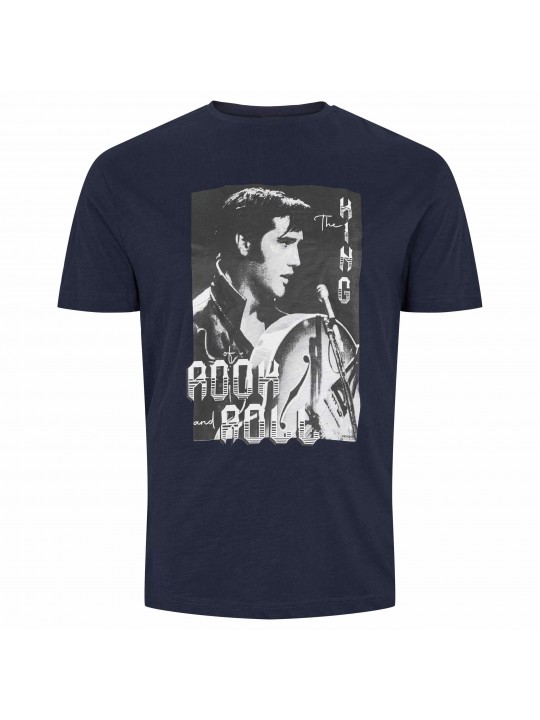 Μπλούζα κ/μ t-shirt με τύπωμα Elvis North 56denim