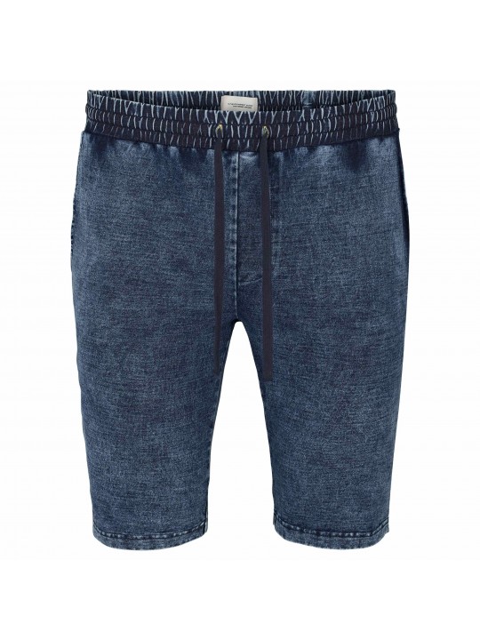 Βερμούδα Φούτερ ελαστική, με λάστιχο στη μέση INDIGO, North 56Denim