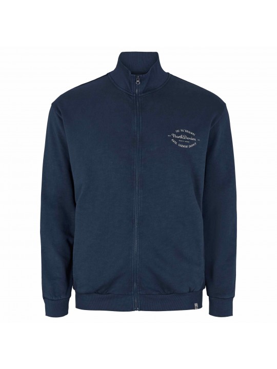 Ζακέτα φούτερ με φερμουάρ και τύπωμα στο στήθος, North 56Denim