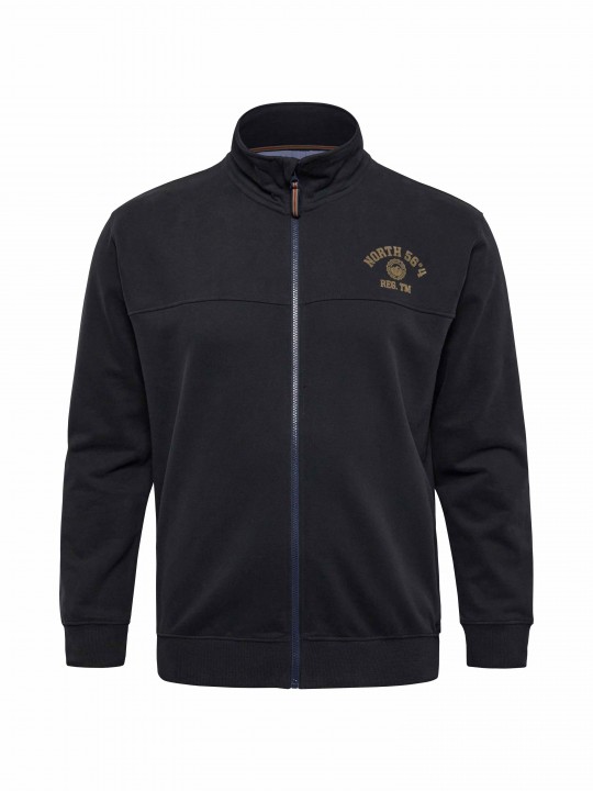 Ζακέτα φούτερ με φερμουάρ και τύπωμα στο στήθος, North 56°4.
