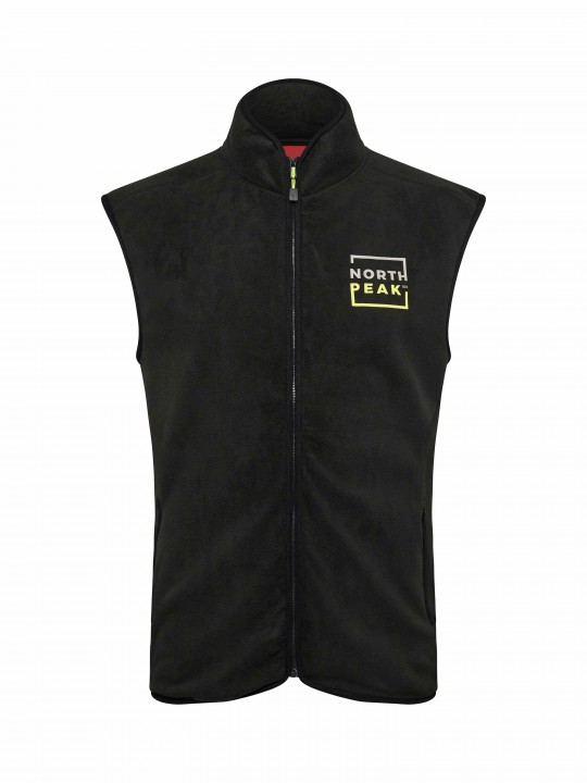 Γιλέκο fleece με φερμουάρ και τύπωμα στο στήθος, North 56°4 Sport