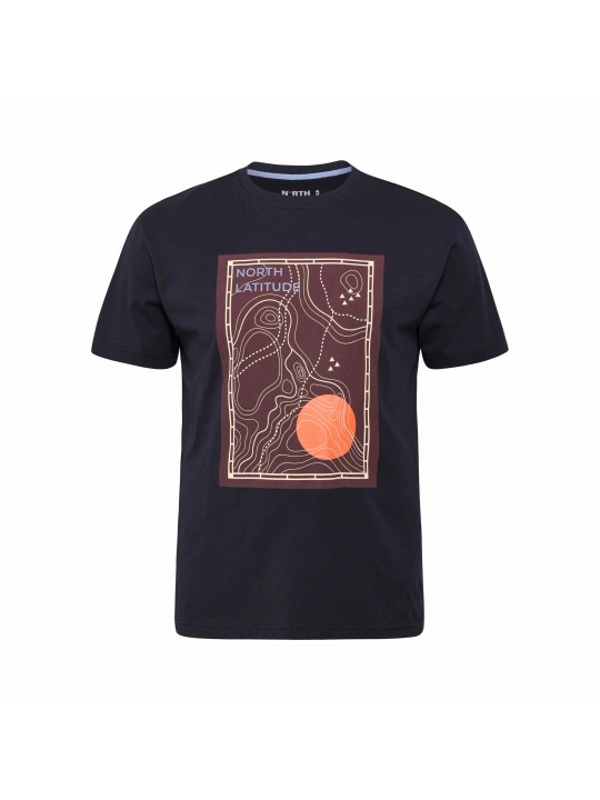 T-Shirt με μεγάλο τύπωμα North Latitude μπροστά