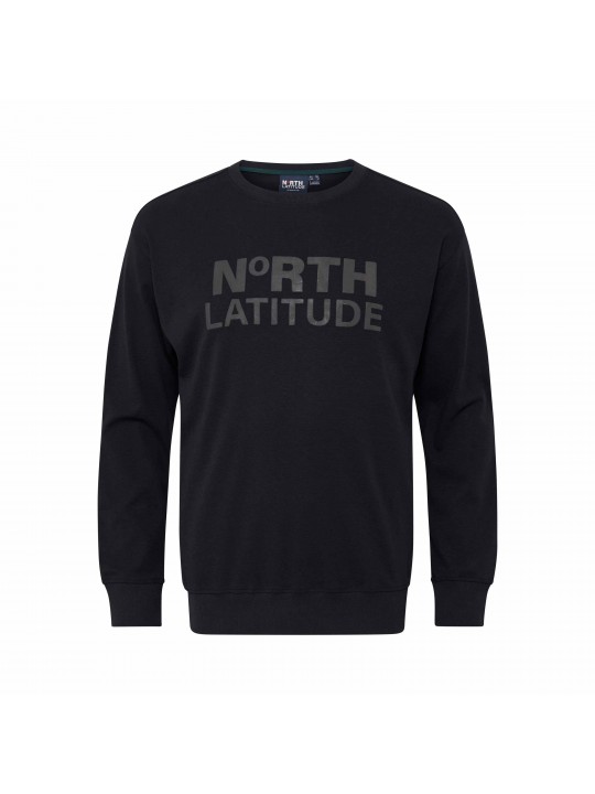 Μπλούζα Φούτερ με μακριά μανίκια και μεγάλο τύπωμα logo μπροστά, North Latitude