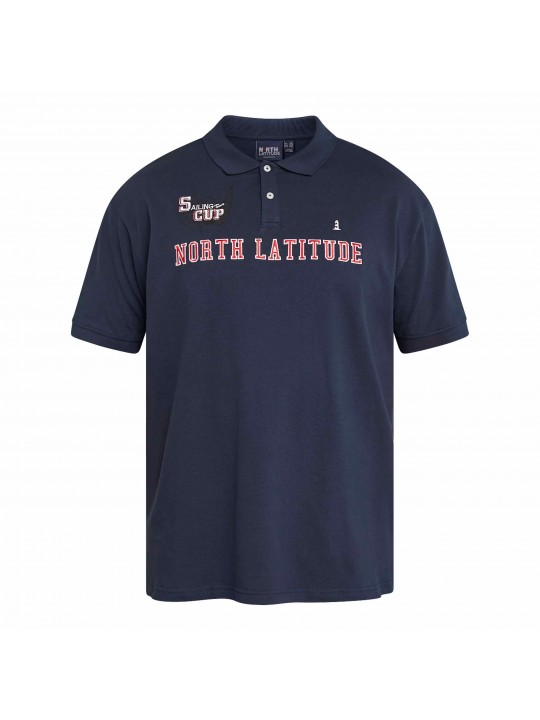 Μπλούζα polo πικέ με κέντημα Sailing cup, North Latitude