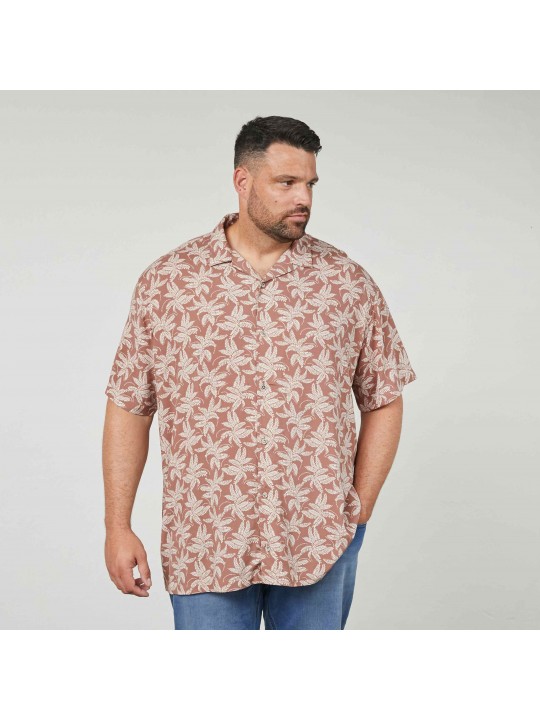 Πουκάμισο σε boxy fit με allover μοτίβο, North Latitude Denim