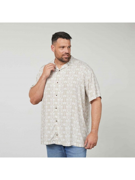 Πουκάμισο σε boxy fit με allover palm μοτίβο, North Latitude Denim