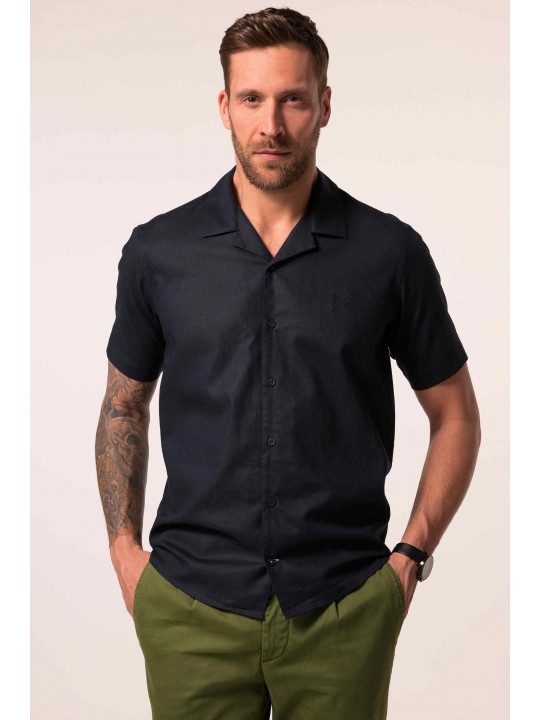 Πουκάμισο λινό, modern fit με κοντά μανίκια, JP 1880