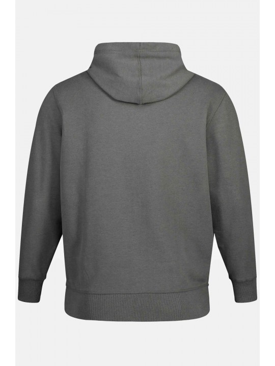 Ζακέτα φούτερ με κουκούλα και μικρό τύπωμα στο στήθος, JP1880