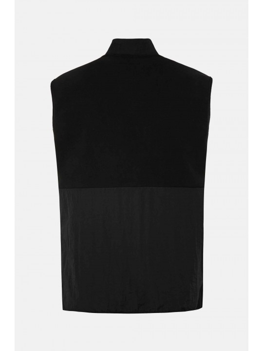 Γιλέκο με συνδυασμό υφασμάτων και κολλεγιακό γιακά, JP1880