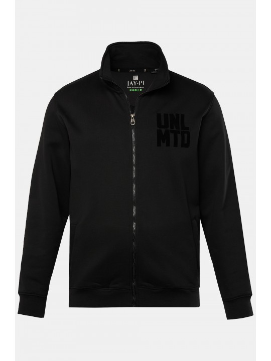 Ζακέτα, με στάμπα στο στήθος και μακριά μανίκια